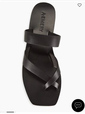 A.Emery Carter leather sandals in black size 37